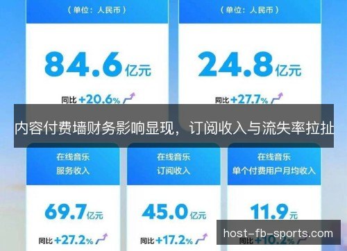 内容付费墙财务影响显现，订阅收入与流失率拉扯